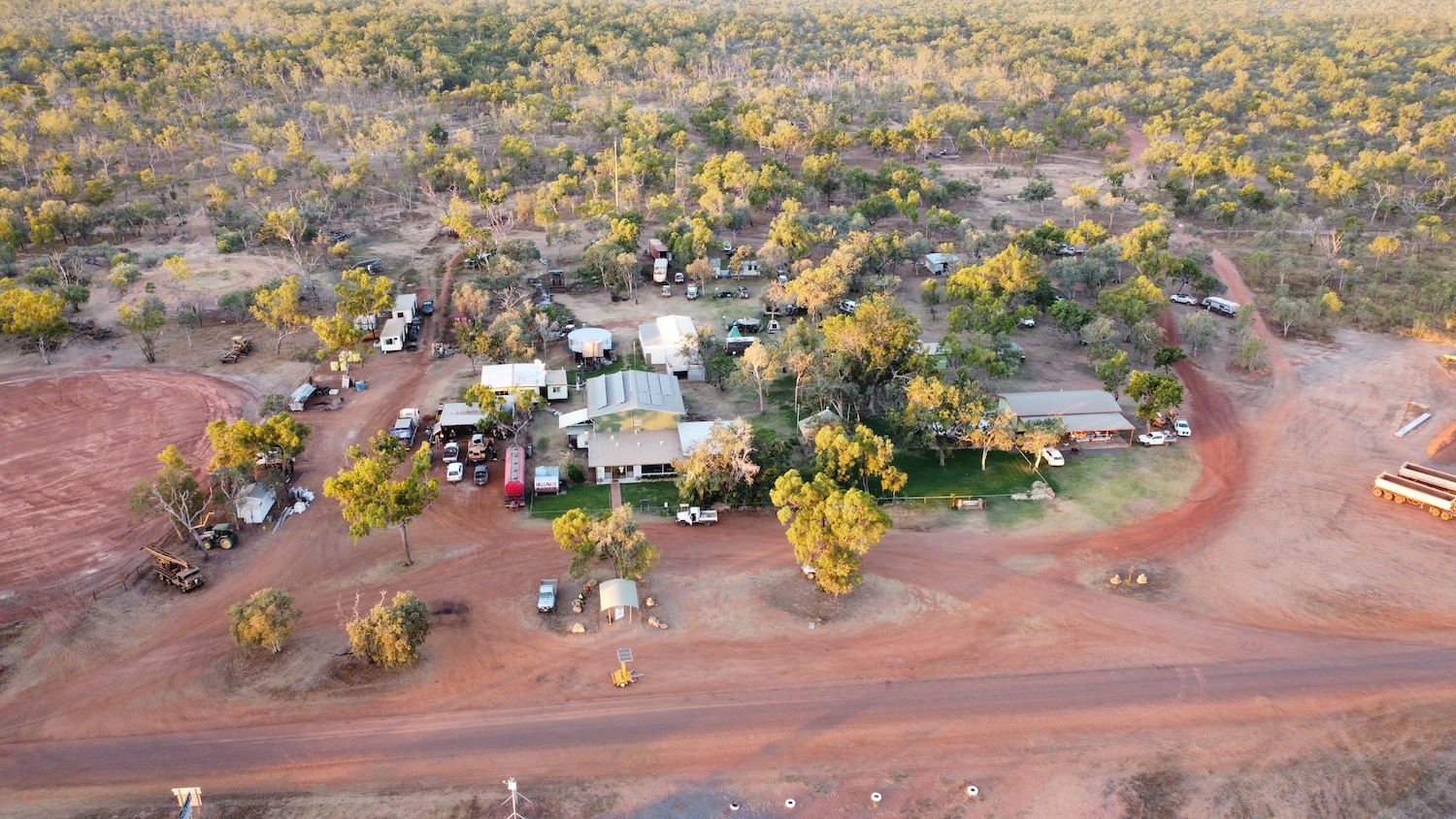 Hell's Gate Roadhouse view from helicopter